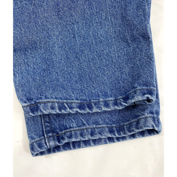 Lee Original Jeans Womens Plus Size 18 S Medium Wash Denim Straight Mom Hi Rise - Picture 11 of 11